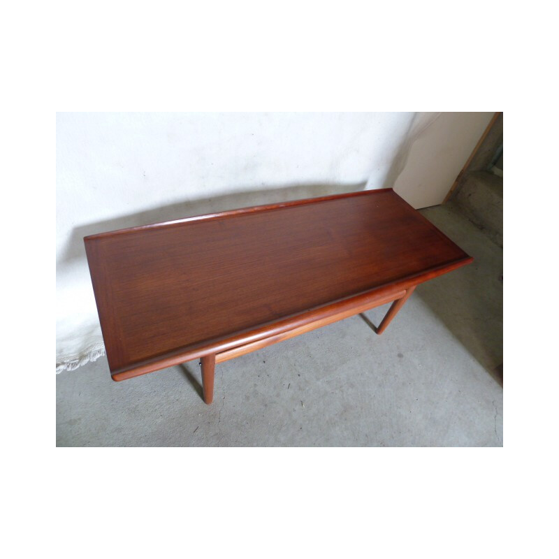 Glostrup teak coffee table, Grete JALK - 1960s