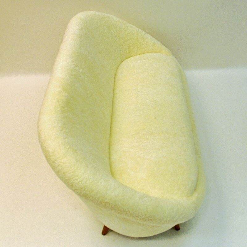 Vintage Florida sofa in sheepskin by Vatne Lenestolfabrikk, 1950s