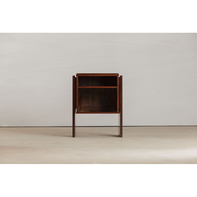 Pair of vintage rosewood side tables by Joaquim Tenreiro 1970s