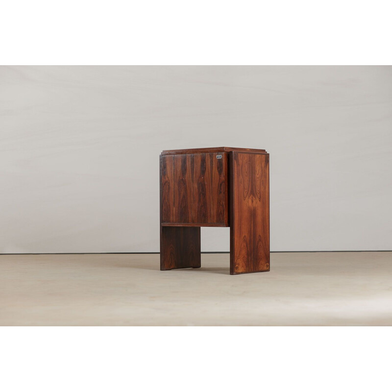 Pair of vintage rosewood side tables by Joaquim Tenreiro 1970s