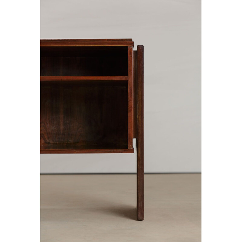 Pair of vintage rosewood side tables by Joaquim Tenreiro 1970s
