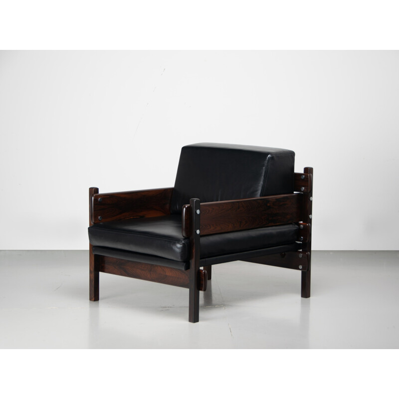 Vintage Franco rosewood armchair by Sergio Rodrigues 1960