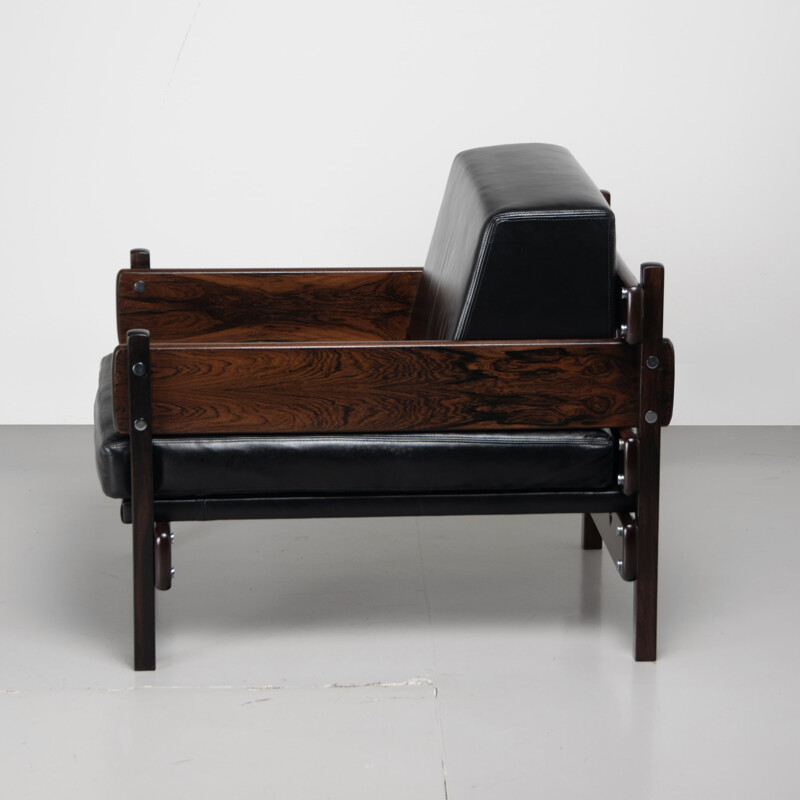 Vintage Franco rosewood armchair by Sergio Rodrigues 1960