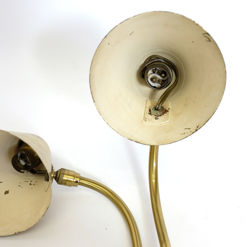 Vintage french lamp in golden brass 1950