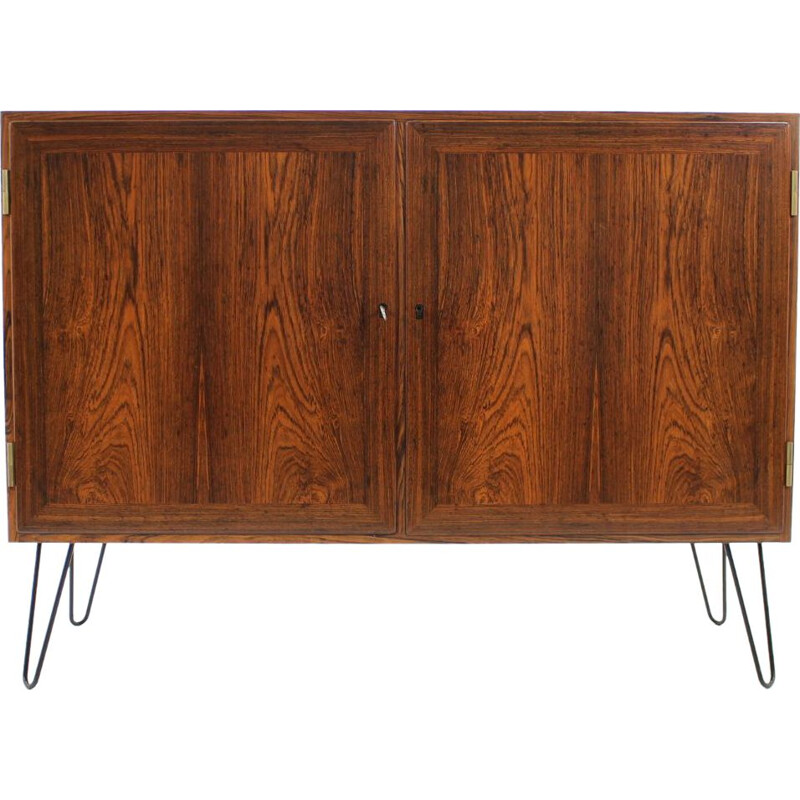 Vintage sideboard by Kai Winding in iron and rosewood 1960