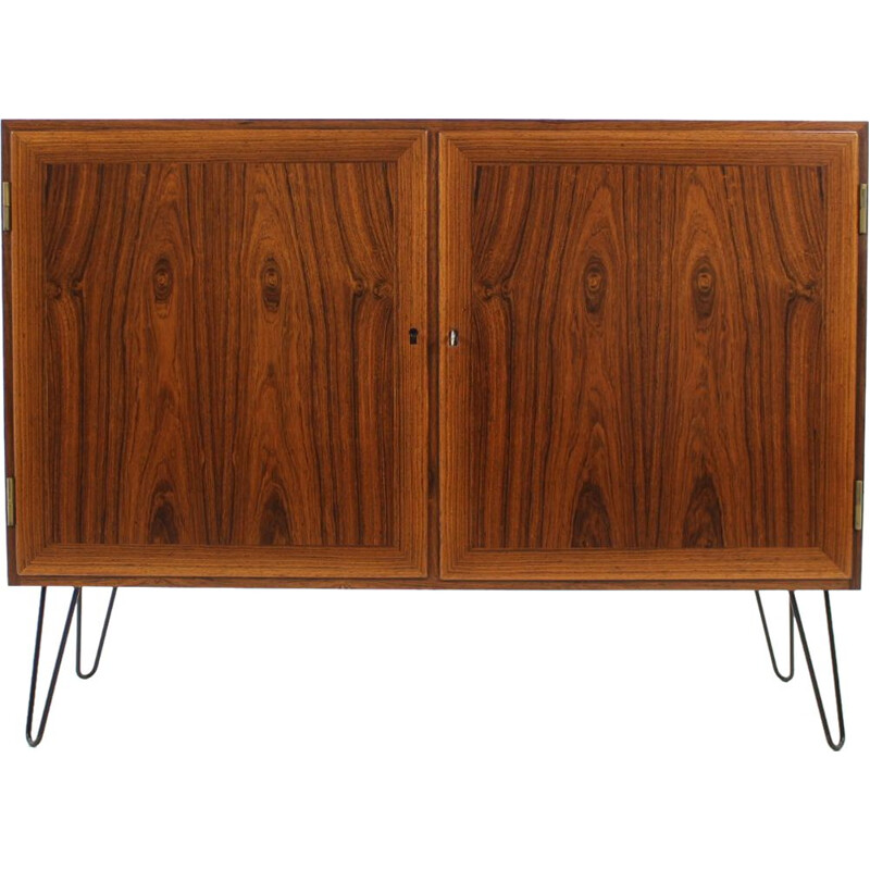 Vintage sideboard by Kai Winding in iron and rosewood 1960