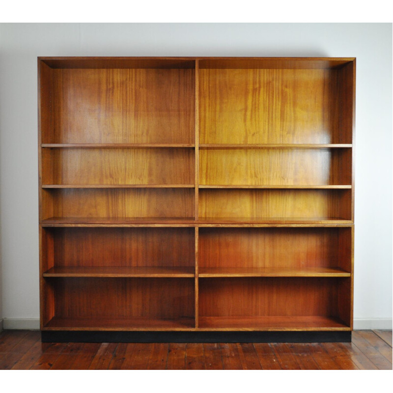 Vintage bookcase for Rasmussen in mahogany and brass 1930