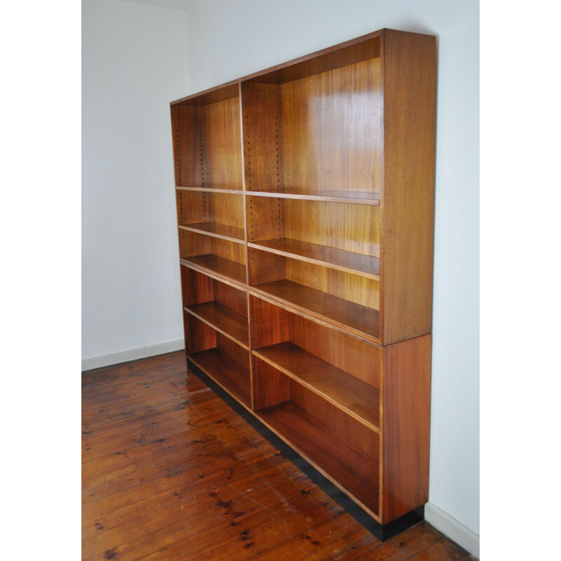 Vintage bookcase for Rasmussen in mahogany and brass 1930