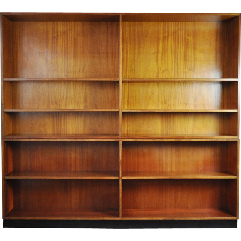 Vintage bookcase for Rasmussen in mahogany and brass 1930