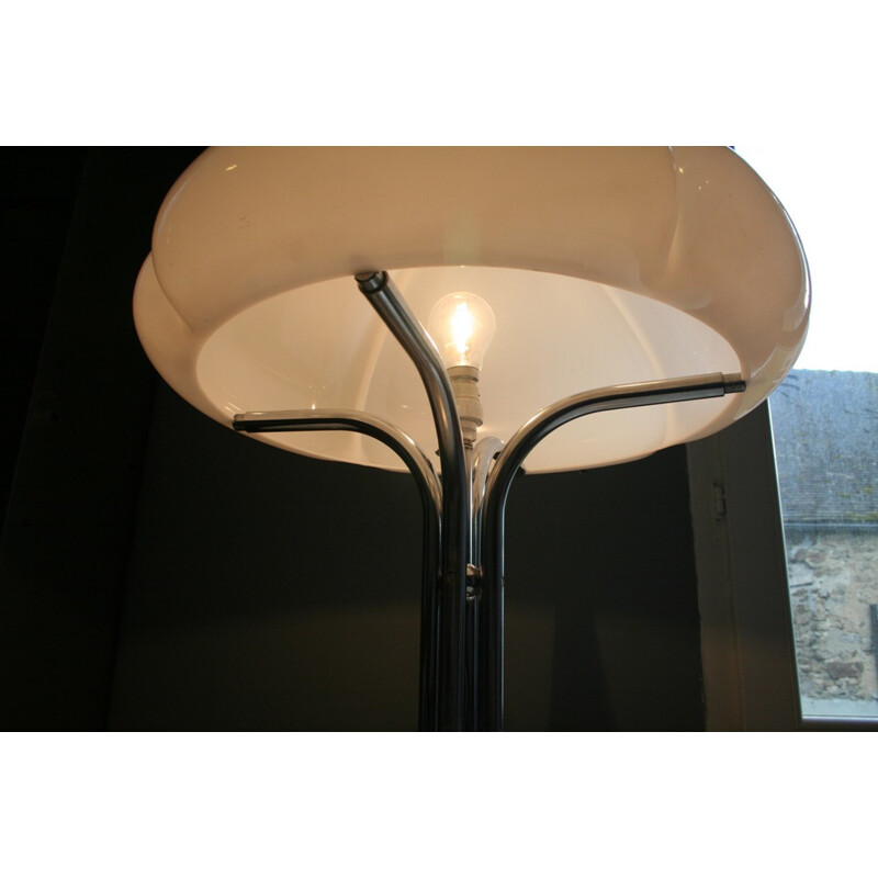 Lampe de table en acier chromé Guzzini, Gae AULENTI - 1970
