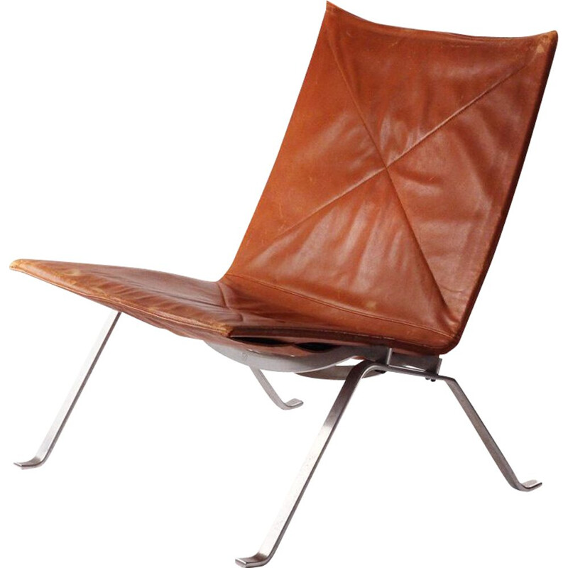 Vintage easy chair PK22 by Poul Kjaerholm for E.Kold Christensen 1960s