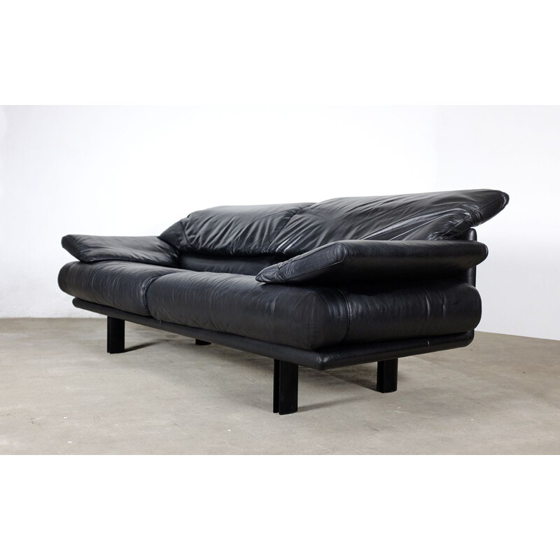 Vintage sofa in leather by Paolo Piva for B&B Italia 