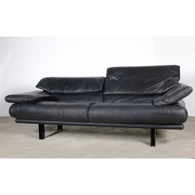Vintage sofa in leather by Paolo Piva for B&B Italia 