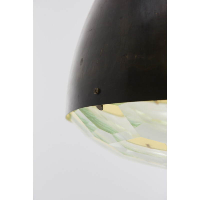 Vintage pendant lamp A 2220 by Max Ingrand for Fontana Arte Italy
