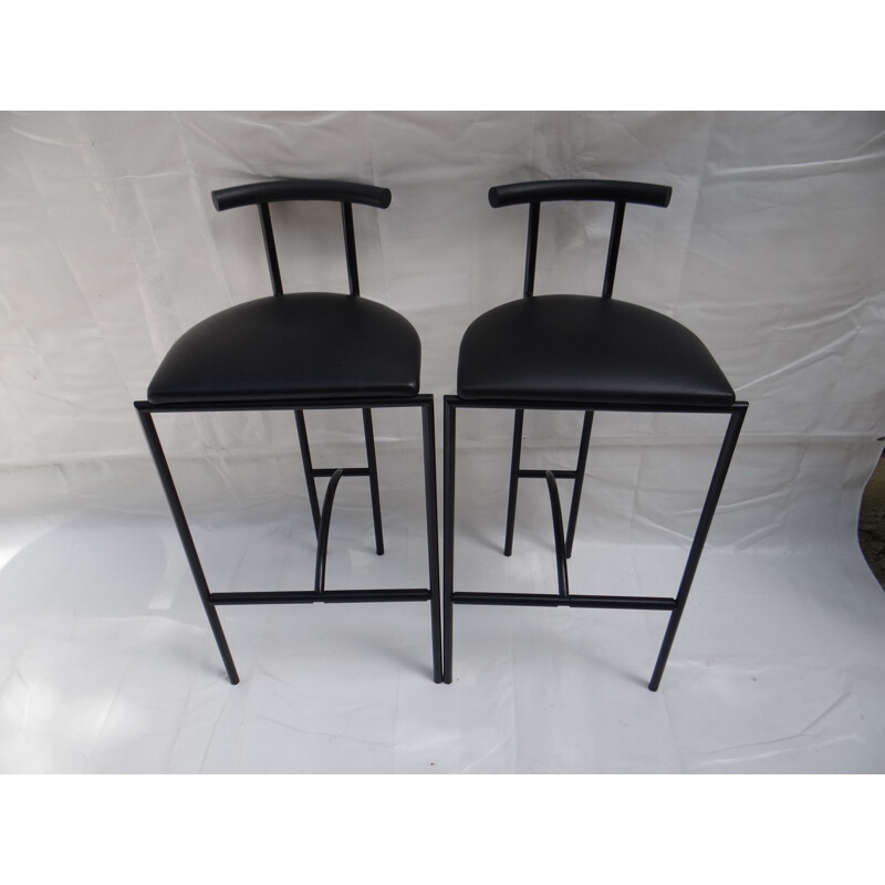 Vintage Bar Stools Tokyo by Rodney Kinsman for Bieffeplast Padova, Italy 1985 