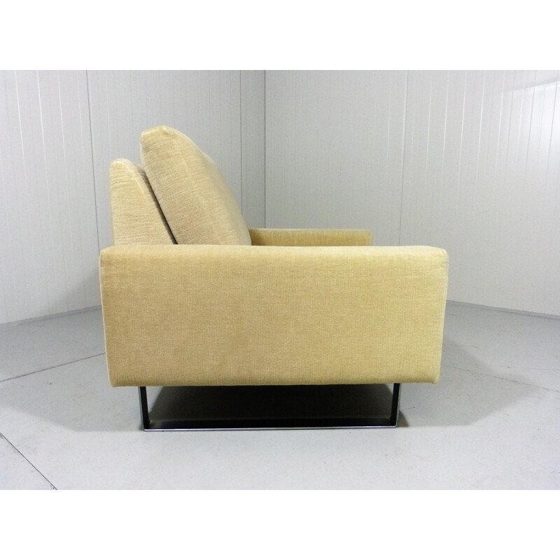 Vintage armchair and footstool by Friedrich Wilhelm Moller, 60s