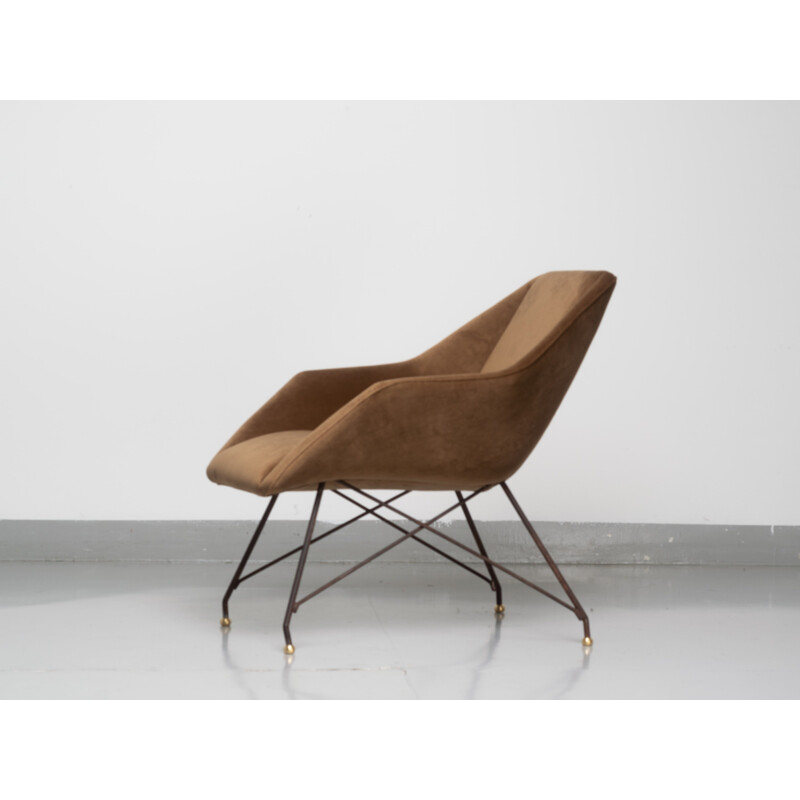 Fauteuil vintage Concha par Martin Eisler et Carlo Hauner années 1950