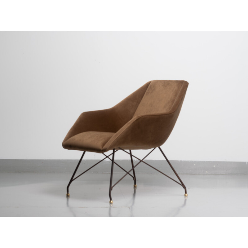 Vintage Armchair Concha by Martin Eisler and Carlo Hauner 1950s