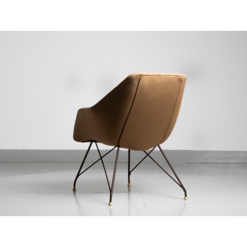 Vintage Armchair Concha by Martin Eisler and Carlo Hauner 1950s