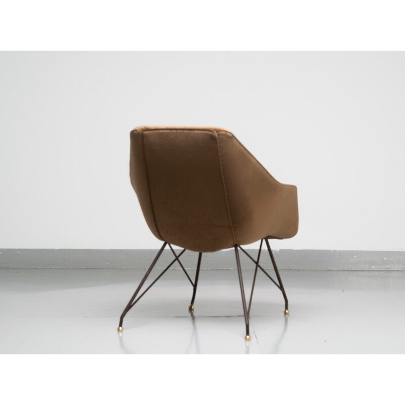 Fauteuil vintage Concha par Martin Eisler et Carlo Hauner années 1950