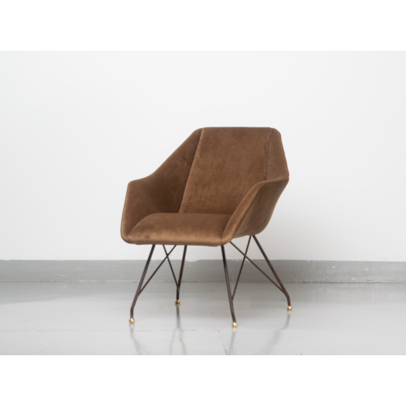 Vintage Armchair Concha by Martin Eisler and Carlo Hauner 1950s