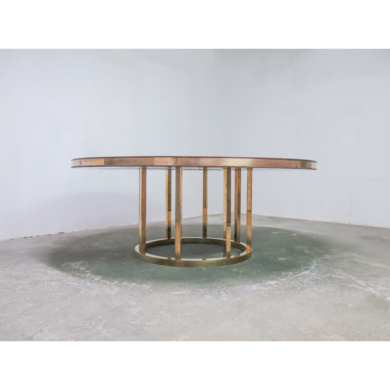 Vintage Italian Round Dining Table, 1970s