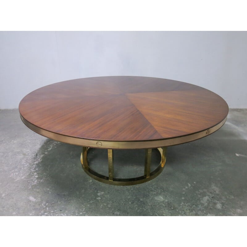 Vintage Italian Round Dining Table, 1970s