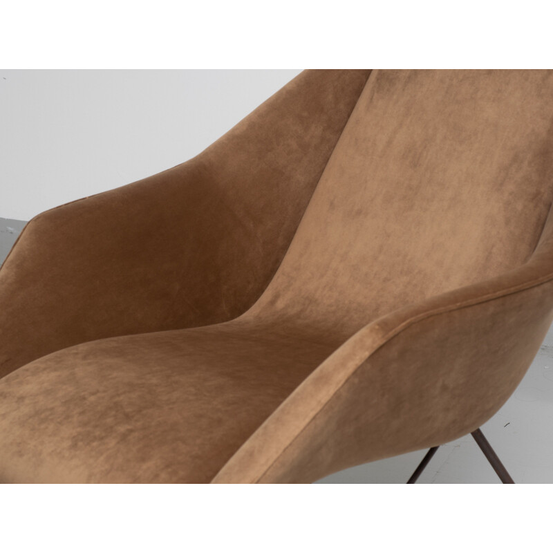 Vintage Armchair Concha by Martin Eisler and Carlo Hauner 1950s