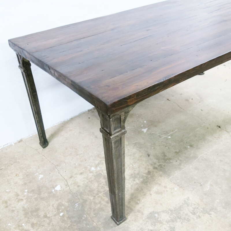 Vintage Dining Table Industrial, English 1940s