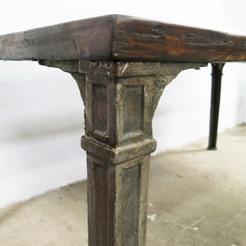 Vintage Dining Table Industrial, English 1940s