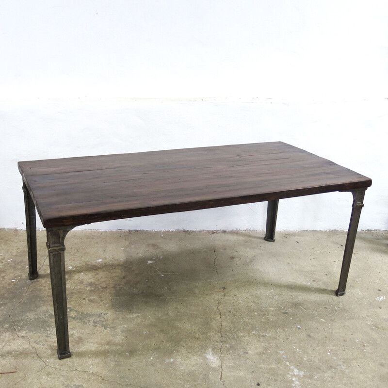 Vintage Dining Table Industrial, English 1940s