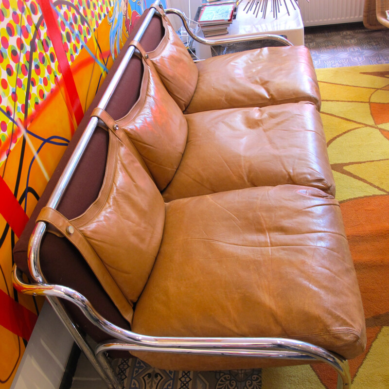 Large Stringa 3-seater sofa, Gae AULENTI - 1970s