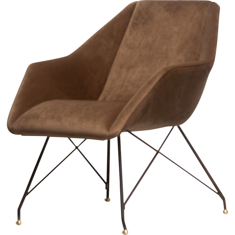 Vintage Armchair Concha by Martin Eisler and Carlo Hauner 1950s