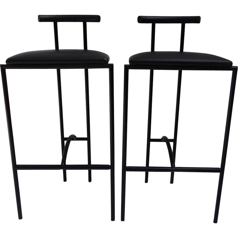 Vintage Bar Stools Tokyo by Rodney Kinsman for Bieffeplast Padova, Italy 1985 