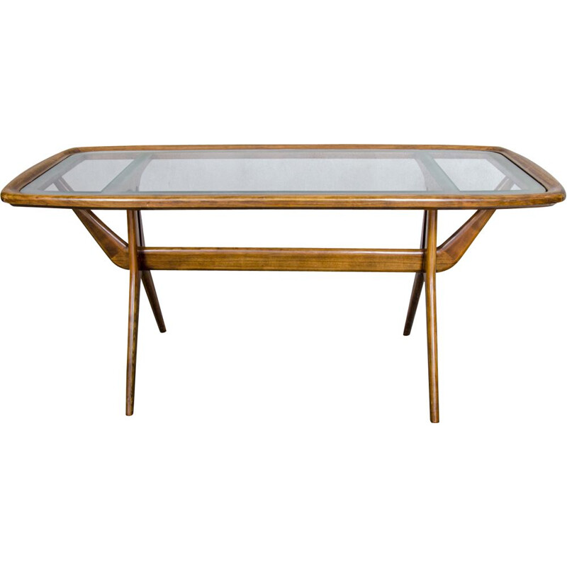 Vintage Cherrywood Coffee Table by Cesare Lacca for Cassina, 1960s 