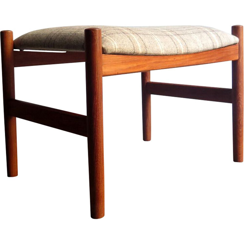 Vintage Danish teak footstool, 1950s