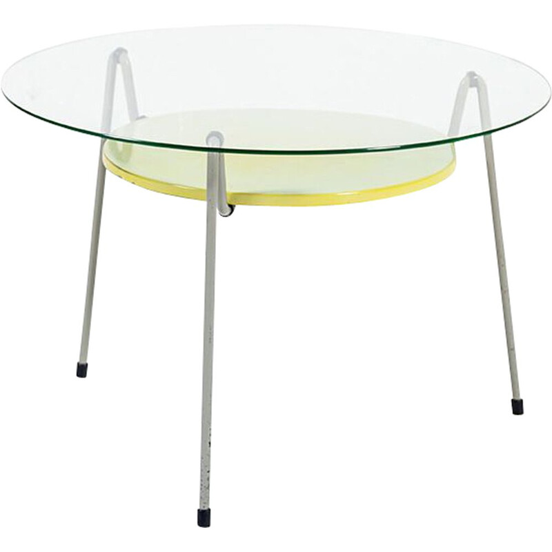 Vintage Dutch Mosquito Coffee Table by Wim Rietveld for Gispen, 1950s 