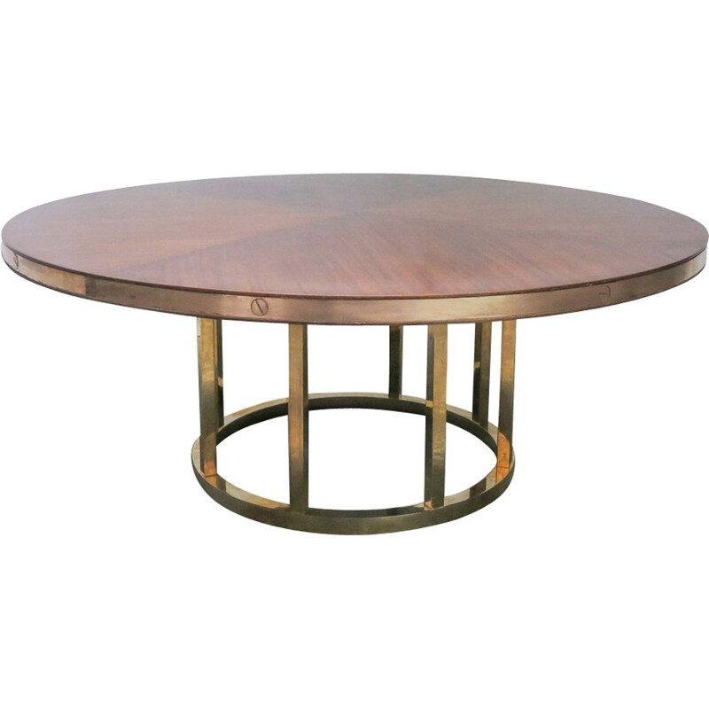 Vintage Italian Round Dining Table, 1970s