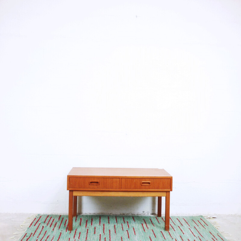 Vintage scandinavian console table in teakwood 1960