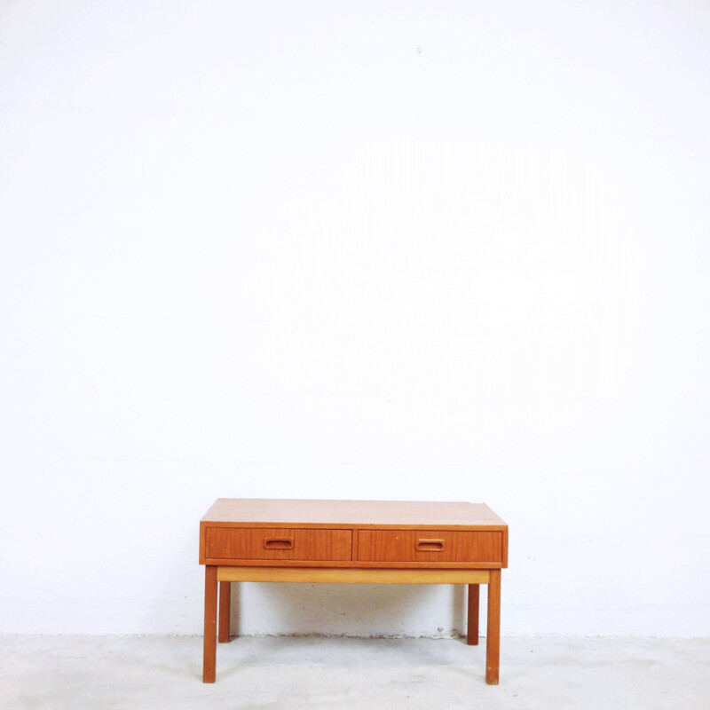 Vintage scandinavian console table in teakwood 1960