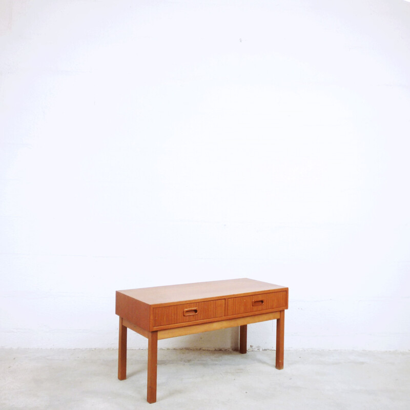 Console vintage scandinave en teck 1960