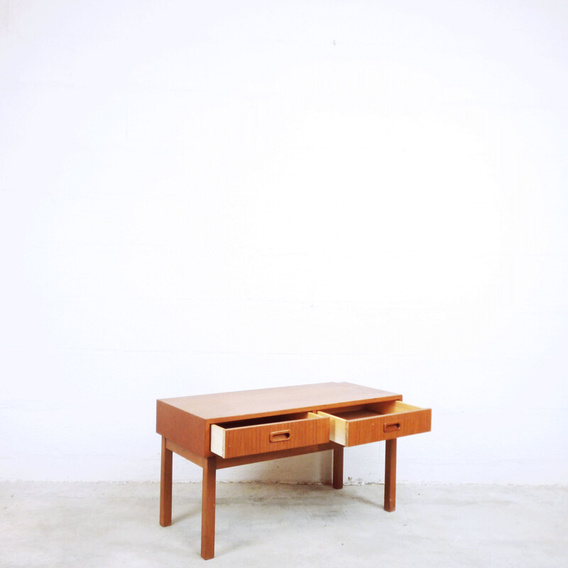 Vintage scandinavian console table in teakwood 1960