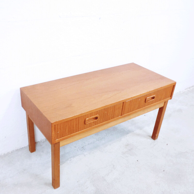 Vintage scandinavian console table in teakwood 1960