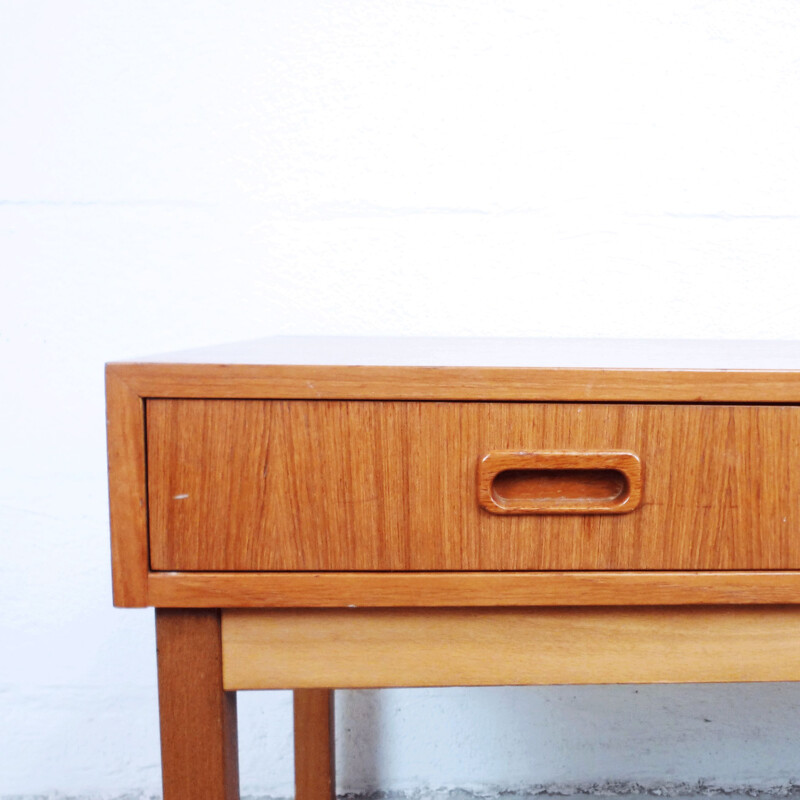 Vintage scandinavian console table in teakwood 1960