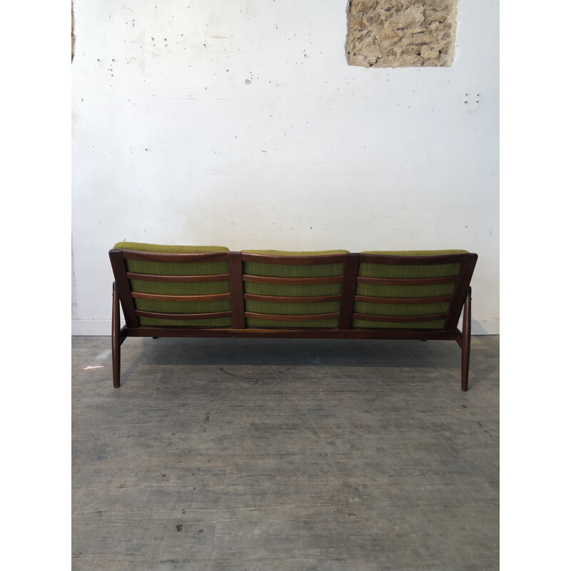 Vintage 3-seater sofa Scandinavian in teak