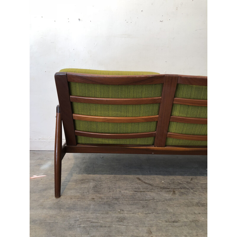 Vintage 3-seater sofa Scandinavian in teak