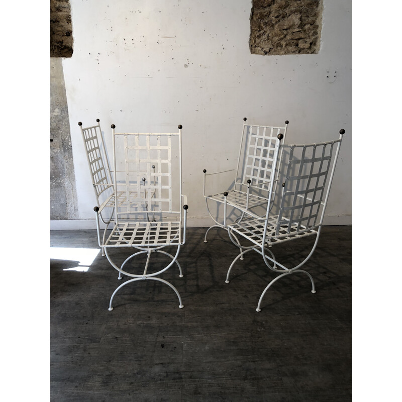 Set of 4 vintage garden chairs