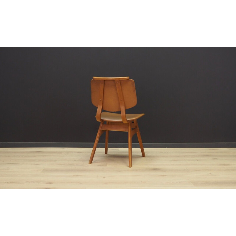 Vintage Chair in beech Scandinavian 60-70s