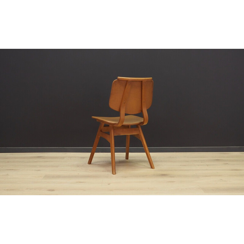 Vintage Chair in beech Scandinavian 60-70s