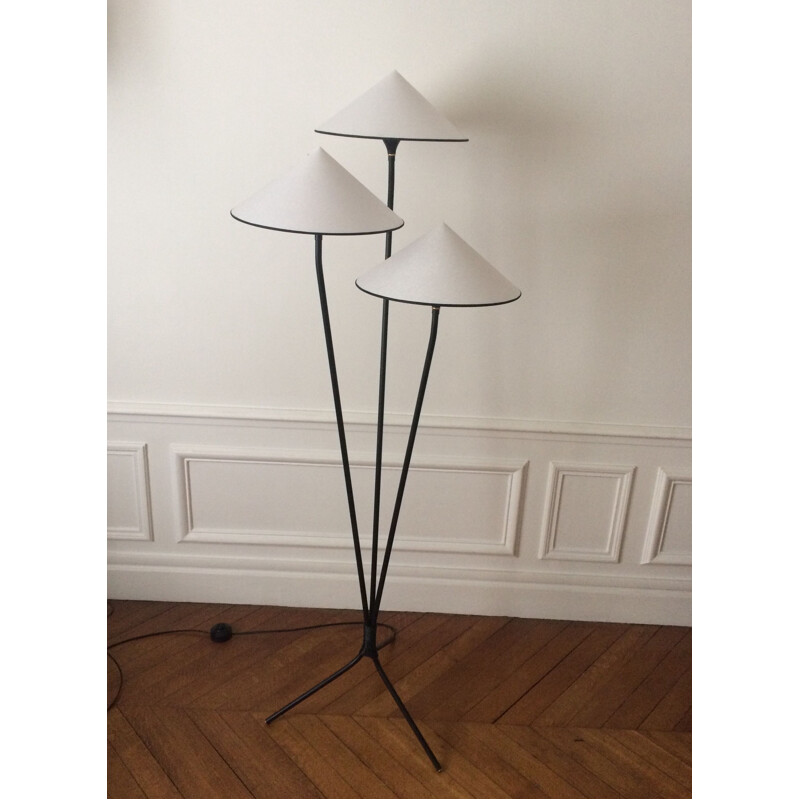 Lampadaire vintage tripode années 60